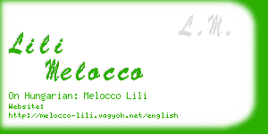 lili melocco business card